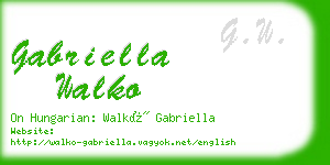 gabriella walko business card